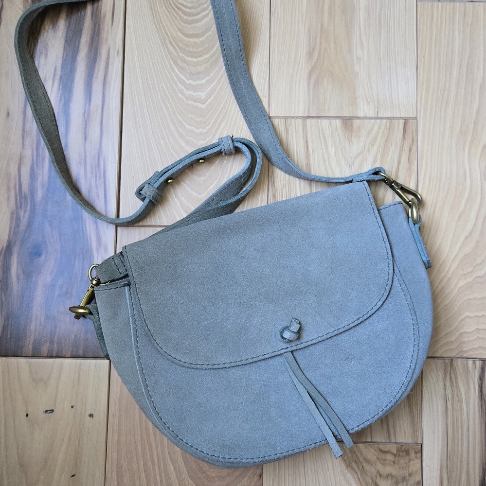 Suede Crossbody Bag